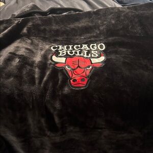Chicago Bulls Black Blanket